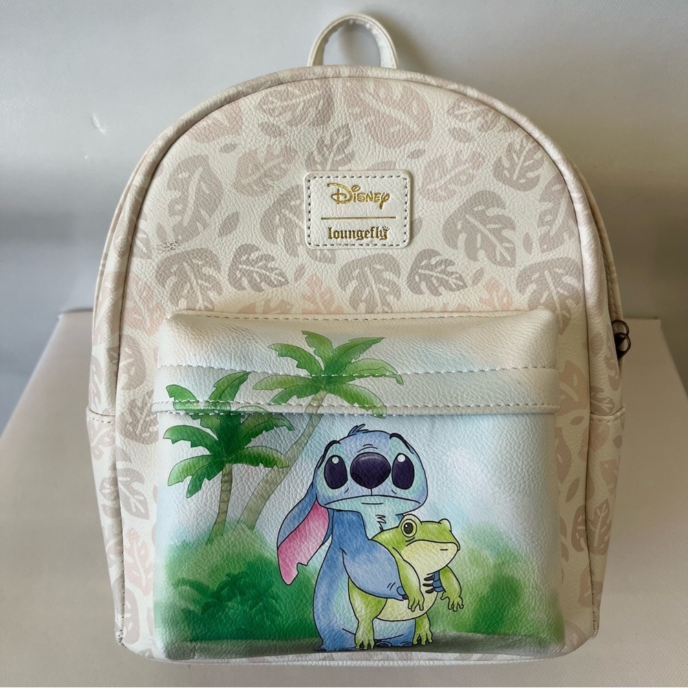 Loungefly Disney Lilo & Stitch With Frog Mini Backpack
